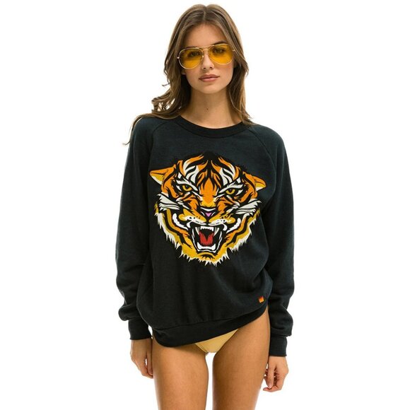 Aviator Nation charcoal grey Tiger sweatshirt - Picture 1 of 5